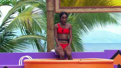 >> Announcer: IF THEY ANSWER
CORRECTLY, THEIR PARTNER IS SAFE - Love Island