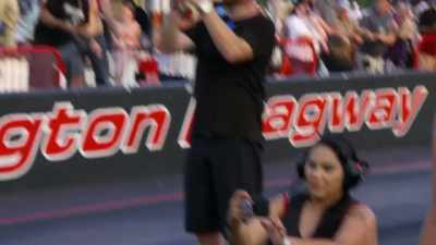 [announcer] Oh,
left lane gets there first, - Street Outlaws No Prep Kings Team Attack