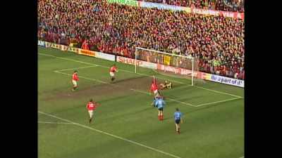 [announcer] Passed forward.
But not past the first time,
but he does the second time. - Fever Pitch: The Rise of the Premier League