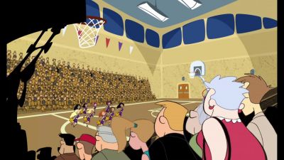 ANNOUNCER:
Please put your hands together
for your Middleton Mad Dog! - Kim Possible