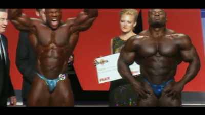 ANNOUNCER: Three-time
Mr. Olympia, Phil Heath! - Breaking Olympia: The Phil Heath Story