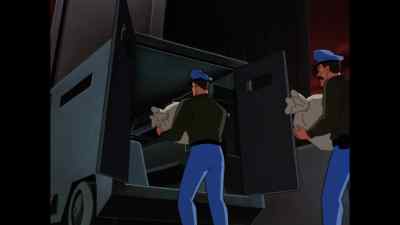 Another day, another toll pickup. - The New Batman Adventures
