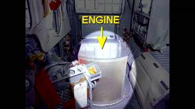 Another debunker explanation
for the lack of engine noise - American Moon