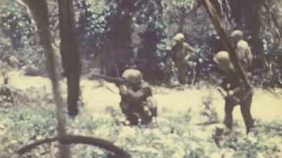 ANOTHER DOES THE SAME,
LEAPFROGGING PAST THE FIRST. - The Pacific War in Color