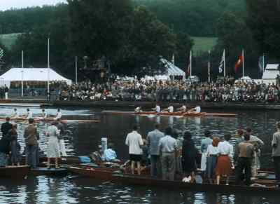 Another final, the coxed fours. - XIVth Olympiad: The Glory of Sport