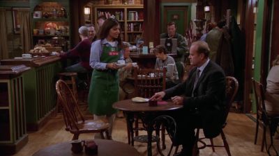Another latte to go, please. - Frasier