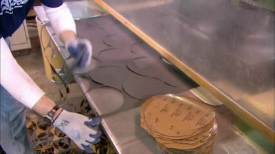 ANOTHER MACHINE
PUNCHES OUT SANDING DISCS. - How It's Made