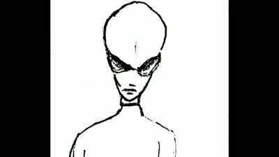 Another prominent
cranium was sketched - Truth Hunter