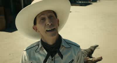 Another young fella with something to proveI gotta set myself up in the undertaking businessStop doing all the skill workso another man can profitBut then do I want to wear a black suit - The Ballad of Buster Scruggs