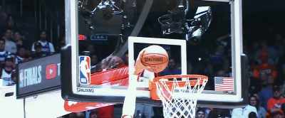 Antetokounmpo,
again, drives inside and throws it down. - Giannis: The Marvelous Journey