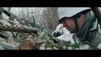 (anxious drums beating) - Battle of the Bulge: Winter War