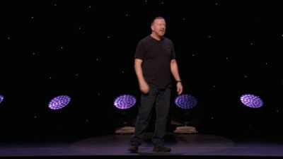 "Any man who lieth with another man
as he doth a woman, - Ricky Gervais: SuperNature