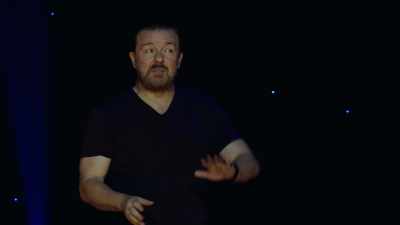 Any more grizzling
and this party's cancelled, so..." - Ricky Gervais: Humanity