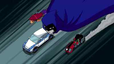 Anybody got a clue
what this genius is after? - Teen Titans: Trouble in Tokyo