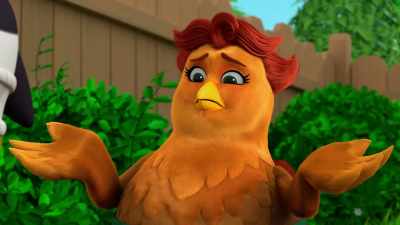 Anyhoo, I need your help.
My kitchen rug is missing. - The Chicken Squad