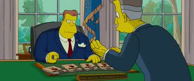 Anyone can pick something when they know what it isIt takes real leadership to pick something you're clueless aboutOkay I pick three Try againOne Five Go higher Too highThree You said threeSix Two There is no six Double itFour As you wish sir - The Simpsons Movie