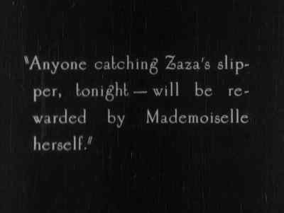 "Anyone catching
Zaza's sliper, tonight... - Zaza