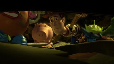 - Anyone see him?
- Over here, y'all. I found him. - Toy Story 3