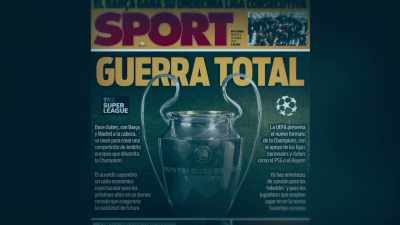 Anything else at all
could have been happening that day, - Super Greed: The Fight for Football