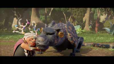 Anyway, Ah Puch,
can you guide us to Luna Island, please? - Maya and the Three