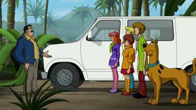 Anyway, looks like something's
slashed my van's tire. - Scooby-Doo! Return to Zombie Island