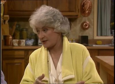 Anyway Ma told me that once I started shaving - The Golden Girls