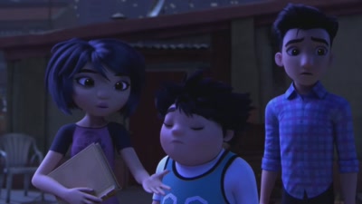 Anyway, when the bright light
hit her, she got stronger. - Abominable and the Invisible City