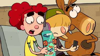 - Anyway, Vance and us were just
going to, um... - It's Pony
