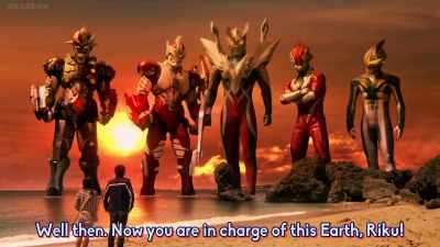 Anyway, we're leaving
this earth in your hands, riku. - Ultraman Geed the Movie: Connect! The Wishes!!