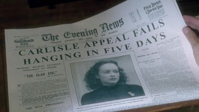 "Appeal Denied
Hanging in five Days" - Agatha Christie's Poirot