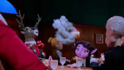 -(applause)
-(cheers) - Santa Inc.