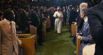 (Applause continues) - Pope Francis: A Man of His Word