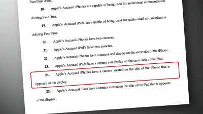 APPLE'S ACCUSED IPHONES
HAVE A CAMERA LOCATED - The Patent Scam