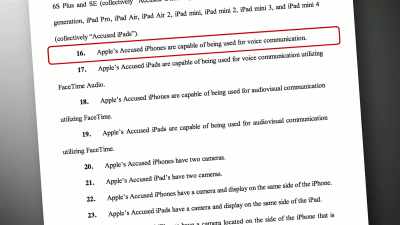 APPLE'S ACCUSED IPHONES
HAVE TWO CAMERAS. - The Patent Scam