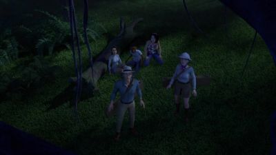 [approaching heavy footsteps] - Jurassic World: Camp Cretaceous