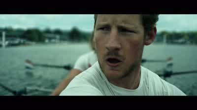 Approaching the grandstands, hollandia maintains a lead of three-quarters of a length. - The Social Network