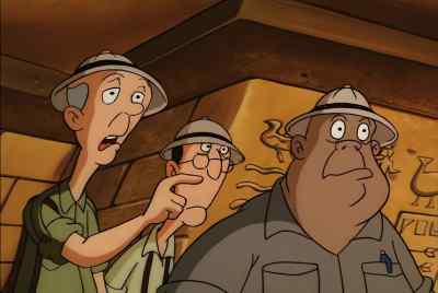 Archaeologist:
LOOK, MOVEMENT! - Pinky and the Brain