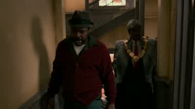 All right here we areThere's only one bathroom on this floor so you're going to have to share itWe got a little bit of an insect problem but you boys from Africa are used to thatAnd another thing don't use the elevator It's a death trapThis is the place I - Coming to America