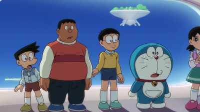 Are you also a cat robot from the future? - Doraemon the Movie: Nobita's Sky Utopia