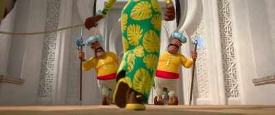 Are you bringing some stuff
here for our noble Sultan? - Up and Away