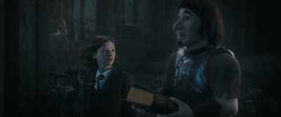 - Are you crazy?
- It said, "A small defensive spell." - Hui Buh and the Witch's Castle