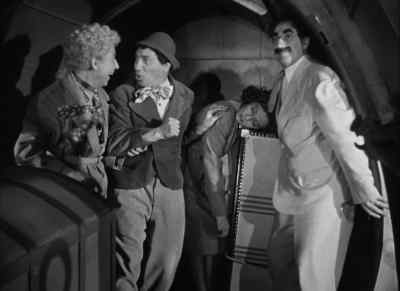 Are you crazy?
What are we gonna do? - A Night in Casablanca