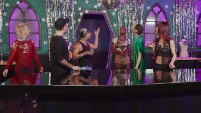 - Are we doing a
roller rink challenge? - The Boulet Brothers' Dragula: Titans