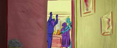 - Are you expecting someone?
Might be the police... - Chicken for Linda!