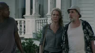 Are you hurt No but what happened to youI was in a car accident Accident HowI went looking for you Snuck out on her own Brought her backAre you crazy You could've Who the hell is thatThat's RandallWe couldn't just leave him behindHe would've bled outif he - The Walking Dead