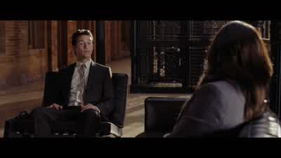 Are you interviewing for the positionOh yeah why Are you YeahMm hmmMy competitionIt would appearYeah So a little awkwardYeahWell I hope you um don't get the jobWell I hope you don't get the job - 500 Days of Summer