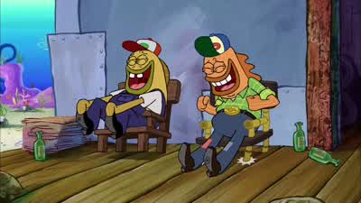 Are they laughing at usNo Patrick they're laughing next to us - The SpongeBob SquarePants Movie