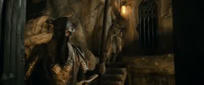 BILBO Everyoneclimb into the barrels quickly DWALIN Are you madThey'll find us BILBO No noThey won't I promise youPlease please You must trust meDWARVES MURMURWHISPERING Do as he saysDWALIN Move your big ginger headBifur get inthe barrel MoveDORI - The Hobbit: The Desolation of Smaug