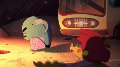 -Are you staying up late, Marcellus?
-Huh? Wha-- - Arlo the Alligator Boy