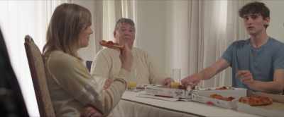 Are you talking about me?
- Not at all. Uh, pizza? - A Halloween Feast